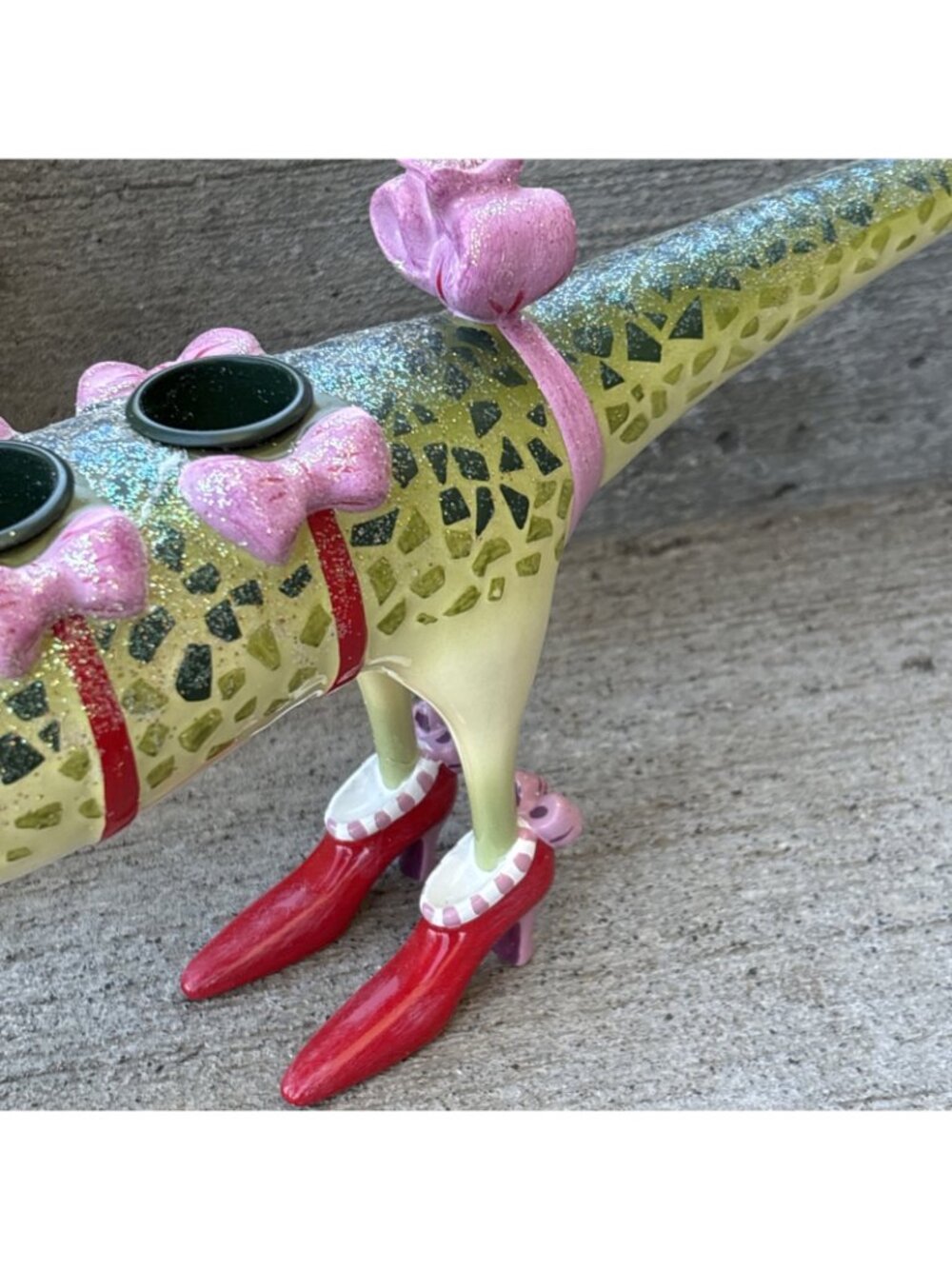 Department 56 CinderAlligator Candle Holder Patience Brewster Let There Be Light - Picture 4 of 16
